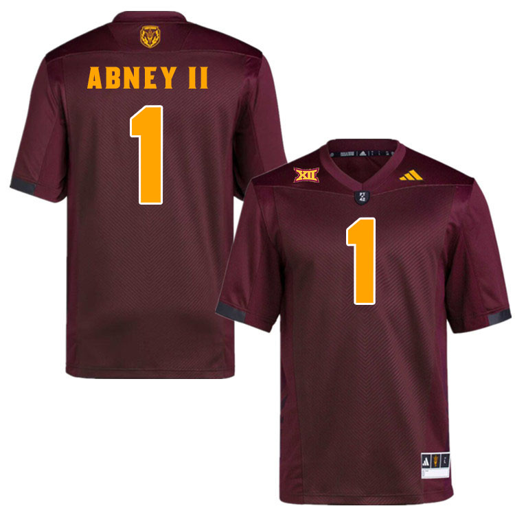 #1 Keith Abney II Arizona State Sun Devils College Football Jerseys Stitched-Maroon